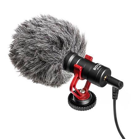 Microfone direcional para câmeras e celular boya mm1