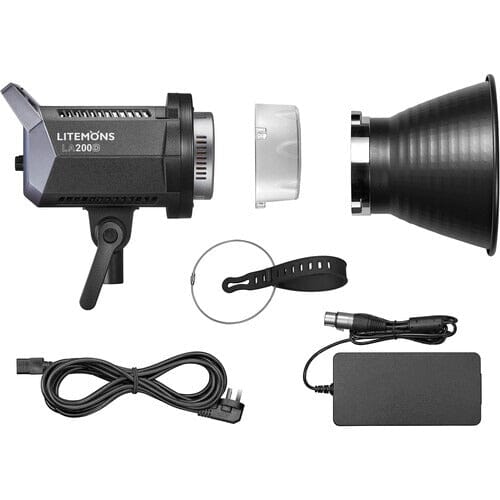 Ilumiinador LED para Estúdio 5600K Godox Litemons LA200D Tocha Godox 