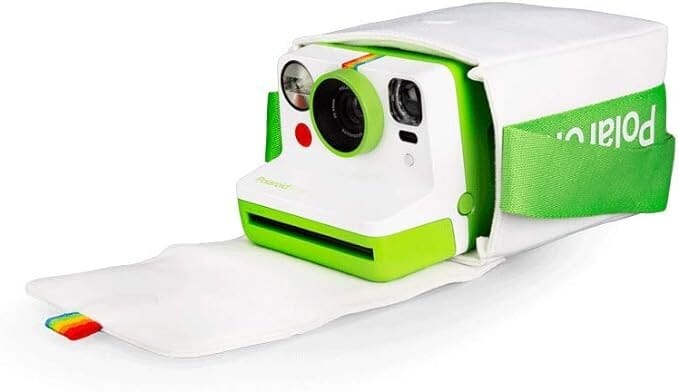 Bolsa para Câmera Polaroid Now - Branca e Verde Bolsa Polaroid 