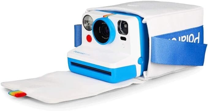 Bolsa para Câmera Polaroid Now - Branca e Azul Bolsa Polaroid 