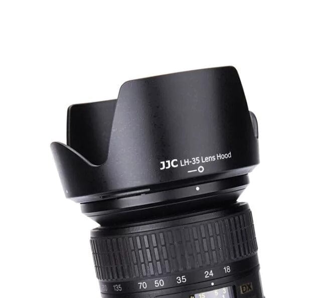 Parasol para Lente Nikon 18-200mm Substitui HB-35 JJC LH-35 Parasol JJC 