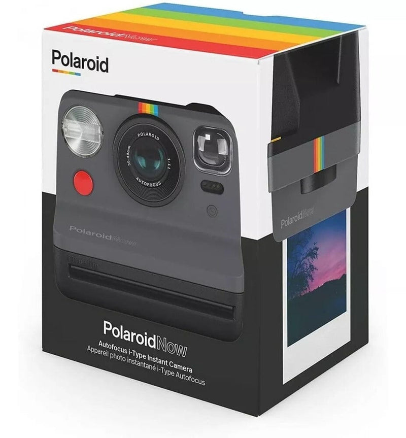 Câmera Impressão Instantânea Polaroid NOW Preta Câmera Polaroid 