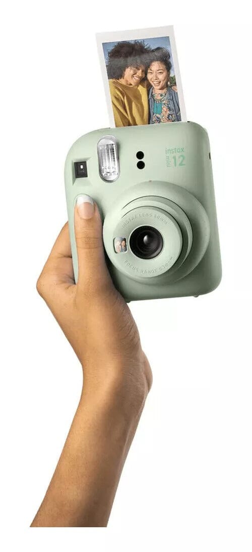 Kit Câmera Instantânea Fujifilm Instax Mini 12 Verde + Pack 10 filmes Macaron + Bolsa Verde Menta Câmera Fujifilm 