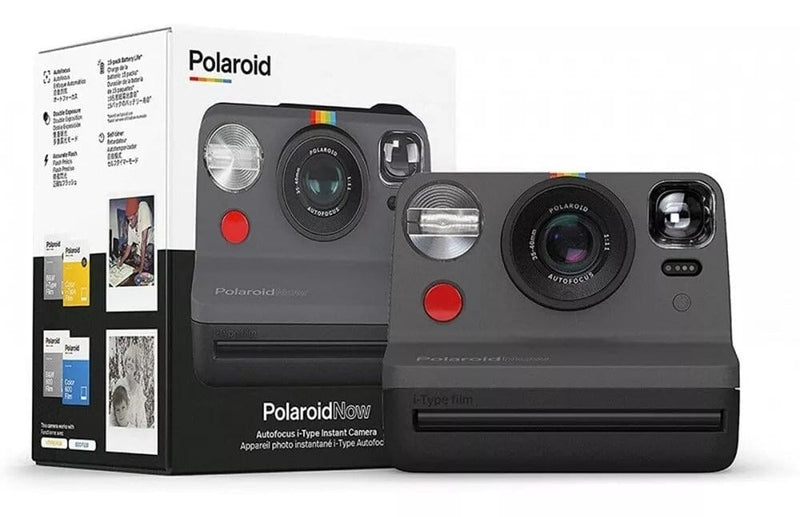 Câmera Impressão Instantânea Polaroid NOW Preta Câmera Polaroid 