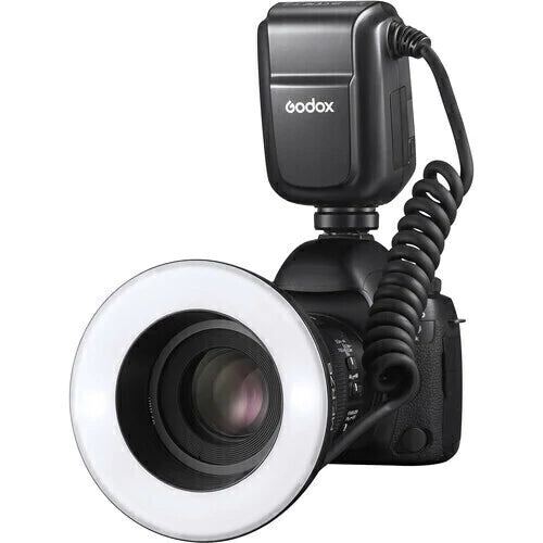 Flash Ring macro Sony Godox MF-R76 com bateria Flash Godox Canon 