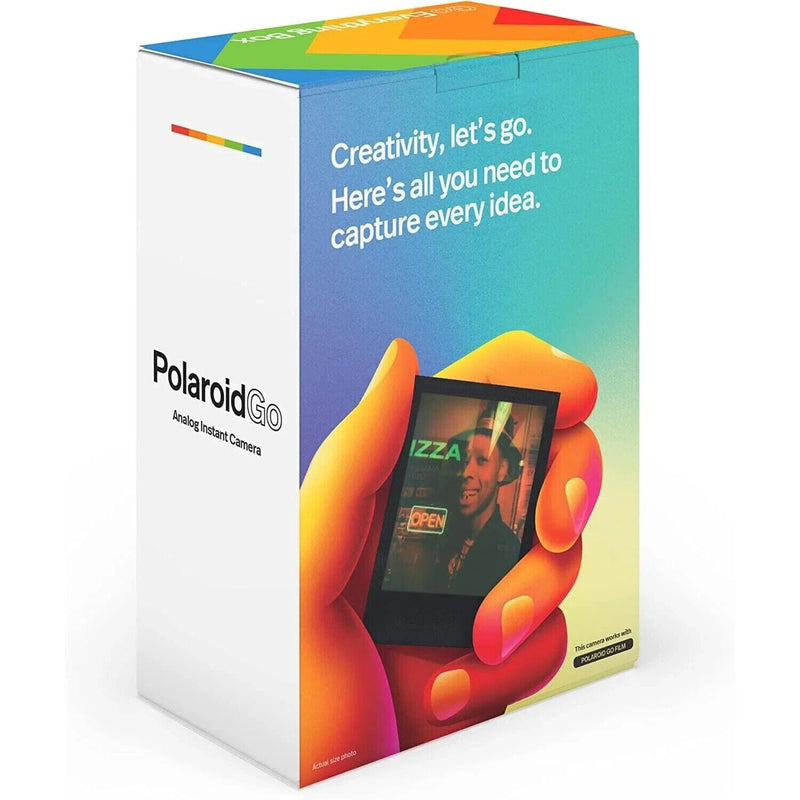 Câmera Instantânea Polaroid Go Preta com Filme 16 Fotos Black Frame Go Everything Box Câmera Polaroid 