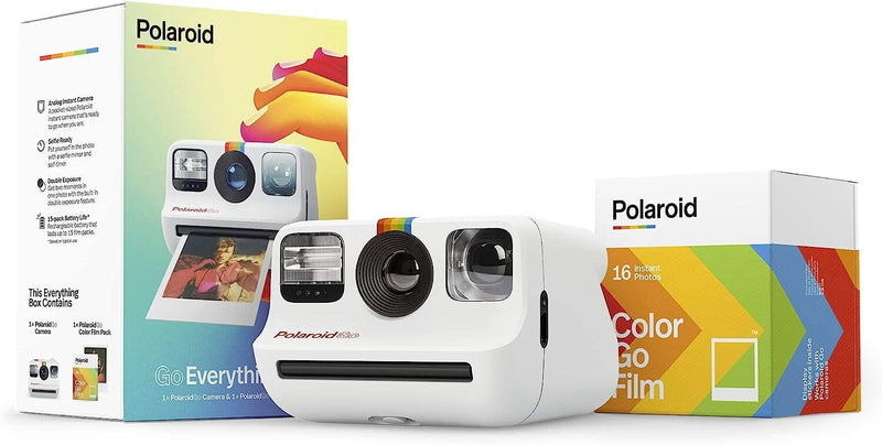 Câmera Instantânea Polaroid Go Branca com Filme 16 Fotos Go Everything Box Câmera Polaroid 