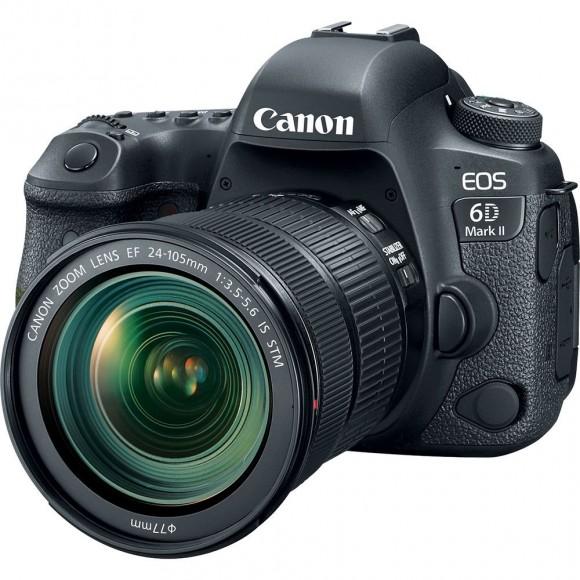 Câmera Canon DSLR EOS 6D Mark II Câmera Canon 24-105mm f/3.5-5.6 IS STM 
