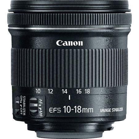 Lente Canon EF-S 10-18mm f/4.5-5.6 IS STM Lente Canon 