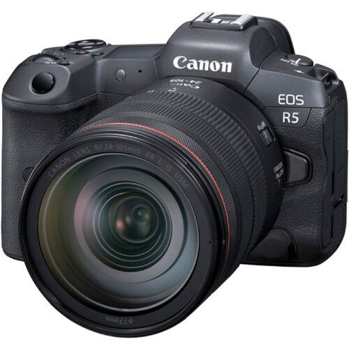 Câmera Canon Full Frame Mirrorless EOS R5 Câmera Canon RF 24-105mm f/4L IS USM 