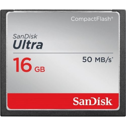 Cartão de Memória Sandisk Compact Flash Ultra 50mb/s 16GB Cartão de Memória Sandisk 