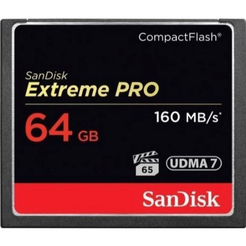 Cartão de Memória Sandisk Compact Flash Extreme Pro 160mb/s 64GB Cartão de Memória Sandisk 