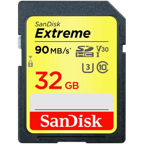 Cartão de Memória Sandisk SD Extreme 90mb/s 32GB Cartão de Memória Sandisk 