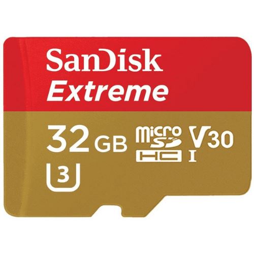 Cartão de memória sandisk 32gb extreme 100mb/s