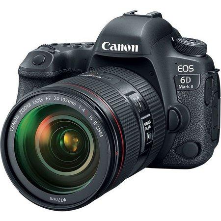 Câmera Canon DSLR EOS 6D Mark II Câmera Canon 24-105mm f/4L IS II USM 