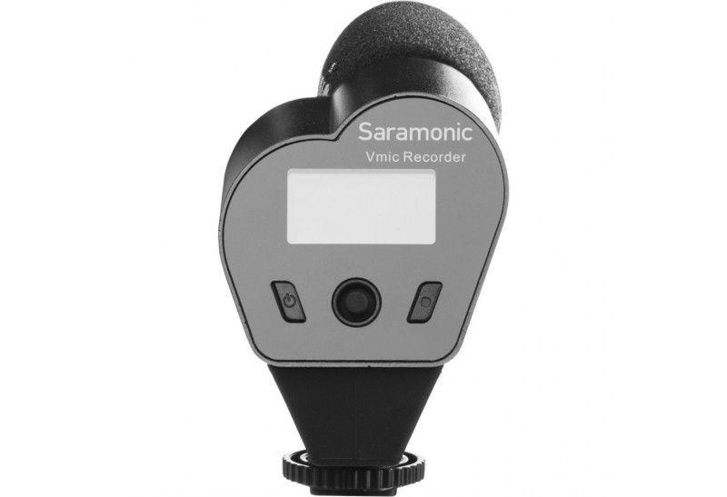 Microfone Direcional c/ Gravador de Voz Saramonic V-MIC Microfone Greika 